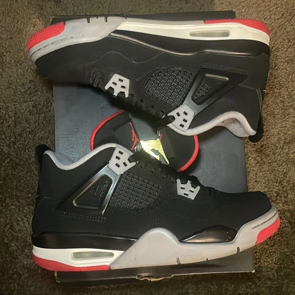 Air Jordan 4 Retro black/cement grey (2019)- GS 5.5